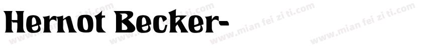 Hernot Becker字体转换